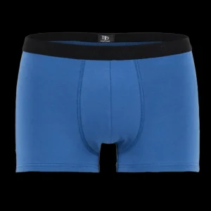 Doré Doré Caleçons & Boxer^Boxeur pour homme en coton stretch uni avec bande élastique siglée - Bleu Macadam