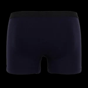 Doré Doré Caleçons & Boxer^Boxeur pour homme en coton stretch uni avec bande élastique siglée - Bleu marine foncé