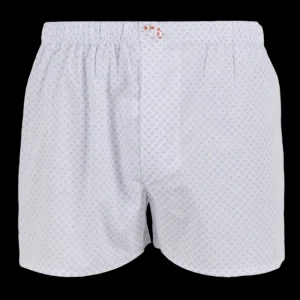 Doré Doré Caleçons & Boxer^Caleçon homme en coton à motif - Blanc & Bleu Pirogue