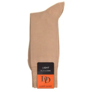 Homme Doré Doré Chaussettes^Chausettes DD beiges en fil d'écosse