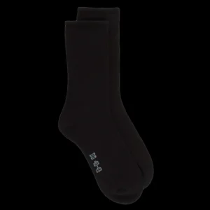 Homme Doré Doré Chaussettes^Chaussette à côtes en coton mélangé, semelle bouclette -