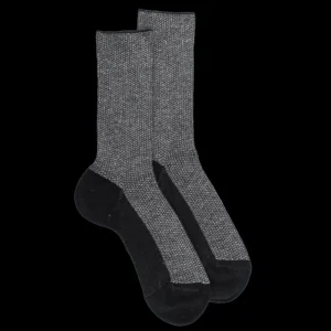 Femme Doré Doré Chaussettes^Chaussette laine Angora et lurex brillant -