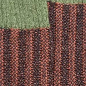 Femme Doré Doré Chaussettes^Chaussettes à côtes pour femmes en laine vierge de riz, viscose et cachemire - Gris anthracite