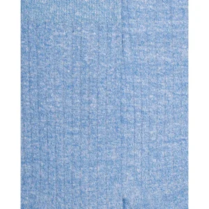 Homme Doré Doré Chaussettes^Chaussettes à côtes unies en lin et coton pour hommes - Bleu Bassin