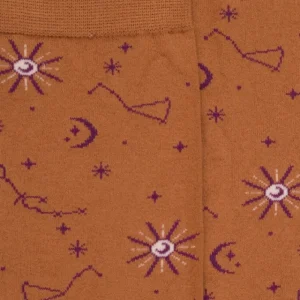 Femme Doré Doré Chaussettes^Chaussettes constellation -