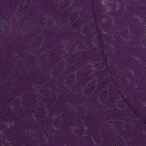 Femme Doré Doré Socquettes^Chaussettes courtes en coton égyptien uni pour femmes avec feuilles de ramage transparentes - Couleur prune