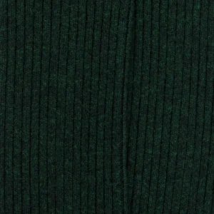 Femme Doré Doré Chaussettes^Chaussettes côtelées pour femmes en laine vierge, viscose et caschmere, coloris unis. - Vert thym