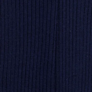 Femme Doré Doré Chaussettes^Chaussettes côtelées pour femmes en laine vierge, viscose et caschmere, coloris unis. - Bleu Voilier