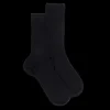 Femme Doré Doré Chaussettes^Chaussettes en laine unie côtelée pour femmes -