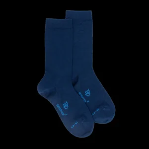 Enfant Doré Doré Chaussettes^Chaussettes enfant en laine et coton - Bleu Voilier