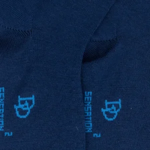 Enfant Doré Doré Chaussettes^Chaussettes enfant en laine et coton - Bleu Voilier