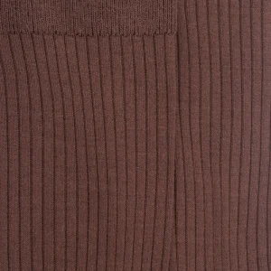 Femme Doré Doré Chaussettes^Chaussettes femme à côtes en fil d'Écosse -