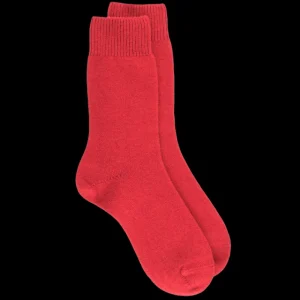 Femme Doré Doré Chaussettes^Chaussettes femme Douceur en laine mérinos et cachemire - Rouge