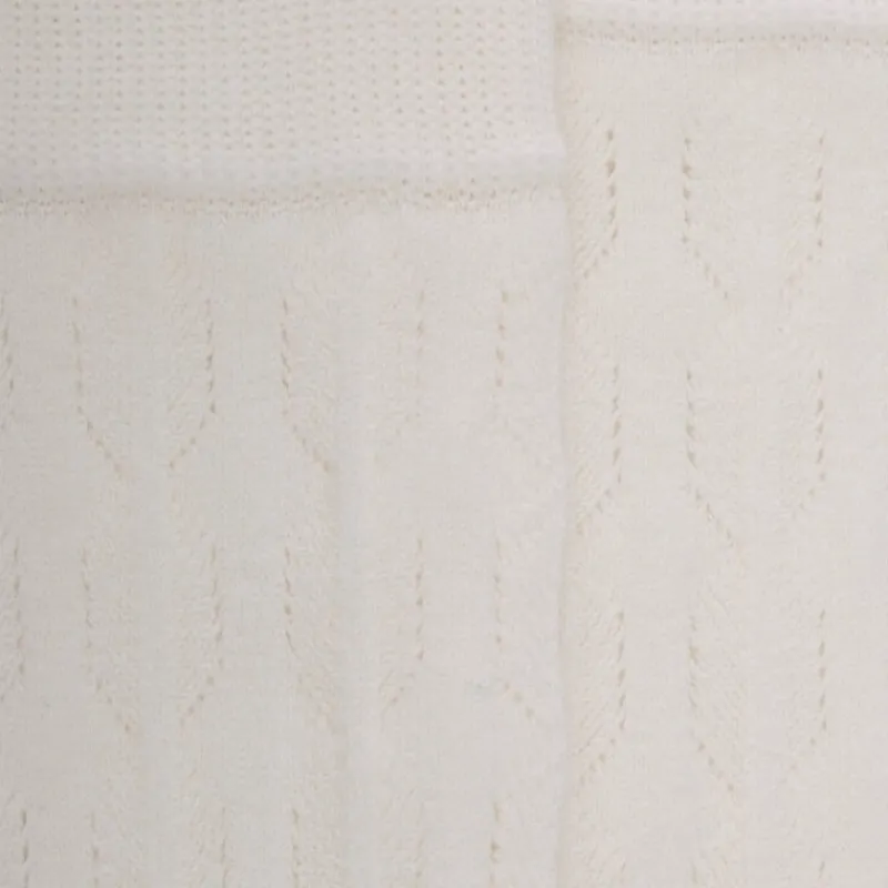 chaussettes_femme_hautes__1.webp Femme Doré Doré Chaussettes Hautes^Chaussettes femme hautes ajourées en coton - Blanc Givre