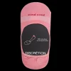 Femme Doré Doré Chaussettes Invisibles^Chaussettes femme invisible en coton et bandes anti-glisse - Rose