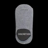 Femme Doré Doré Chaussettes Invisibles^Chaussettes femme invisible en coton et bandes anti-glisse - Gris