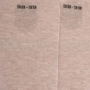 Femme Doré Doré Chaussettes Invisibles^Chaussettes femme invisible en coton et bandes anti-glisse -