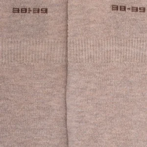 Femme Doré Doré Chaussettes Invisibles^Chaussettes femme invisible en coton et bandes anti-glisse - Beige Sahara