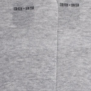 Femme Doré Doré Chaussettes Invisibles^Chaussettes femme invisible en coton et bandes anti-glisse - Gris