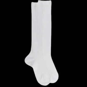 Enfant Doré Doré Chaussettes Hautes^Chaussettes hautes côtelées hes en coton doux pour enfants