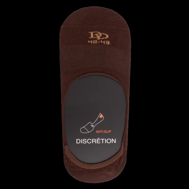 chaussettes_homme_invisib_0-1.webp Homme Doré Doré Invisibles^Chaussettes homme invisibless et fines en fil d'Écosse - Marron cacao