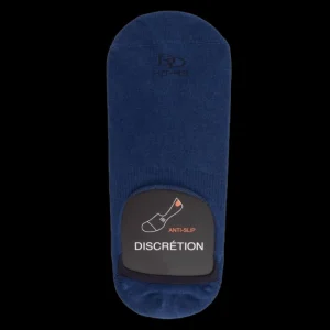 Homme Doré Doré Invisibles^Chaussettes homme invisibles en coton égyptien - Bleu Voilier