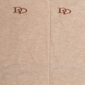 Homme Doré Doré Invisibles^Chaussettes homme invisibles en coton égyptien - Beige Sable