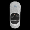 Homme Doré Doré Invisibles^Chaussettes invisibles homme en coton égyptien et bandes anti-glisse - Gris