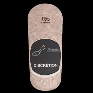 Homme Doré Doré Invisibles^Chaussettes invisibles homme en fil d'écosse et bandes anti-glisse -