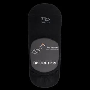 Homme Doré Doré Invisibles^Chaussettes invisibles homme en fil d'écosse et bandes anti-glisse -