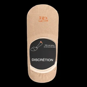 Homme Doré Doré Invisibles^Chaussettes invisibles homme en coton égyptien et bandes anti-glisse - Beige