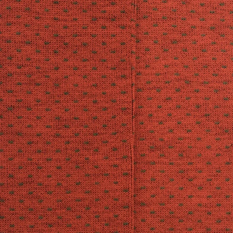 chaussettes_longues_en_la_1-4.webp Femme Doré Doré Chaussettes Hautes^Chaussettes longues en laine pour femmes avec motifs à tirets - Orange henné