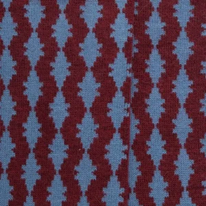 Femme Doré Doré Chaussettes Hautes^Chaussettes longues pour femmes, en laine à motifs étoilés - Rouge pommard
