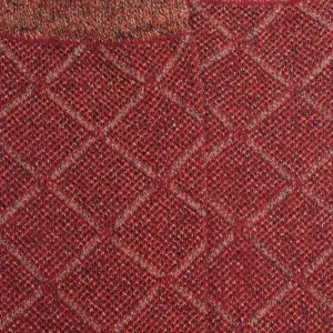 Femme Doré Doré Chaussettes Hautes^Chaussettes longues pour femmes en coton égyptien et cachemire avec effet brillant à motifs de diamants - Rouge griotte | Doré D