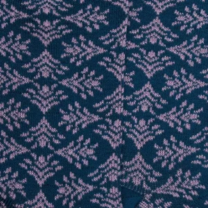 Femme Doré Doré Chaussettes^Chaussettes pour femmes en fil d'Ecosse à motifs d'éventails avec effet scintillant -
