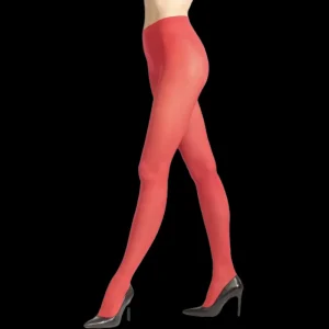 Femme Doré Doré Collants^Collant fantaisie opaque Coloré 50 deniers - Rouge
