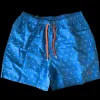 Doré Doré Shorts De Bain^Maillot de bain à motifs vert et blanc -