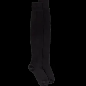 Femme Doré Doré Chaussettes Hautes^Maxi-chaussettes femme en coton doux -
