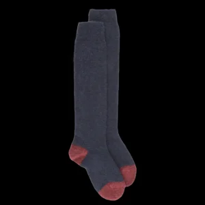 Enfant Doré Doré Chaussettes Hautes^Mi-bas enfant en laine polaire - Bleu et rouge