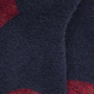 Enfant Doré Doré Chaussettes Hautes^Mi-bas enfant en laine polaire - Bleu et rouge