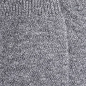 Femme Doré Doré Chaussettes Hautes^Mi-bas femme Douceur en laine et cachemire - Gris oxford