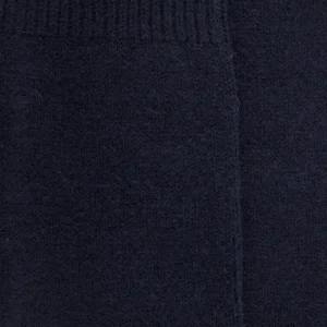 Femme Doré Doré Chaussettes Hautes^Mi-bas femme Douceur en laine et cachemire - Bleu marine