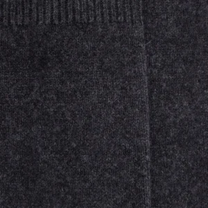 Femme Doré Doré Chaussettes Hautes^Mi-bas femme Douceur en laine et cachemire - Gris anthracite