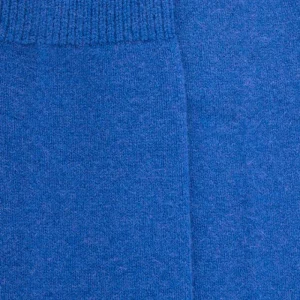 Femme Doré Doré Chaussettes Hautes^Mi-bas femme Douceur en laine et cachemire - Bleu France