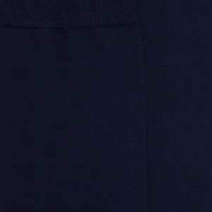 Femme Doré Doré Chaussettes Hautes^Mi-bas femme en coton doux - Bleu marine