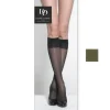 Femme Doré Doré Chaussettes Hautes^Mi-bas femme Matité Tonique 40 deniers - cerfeuil