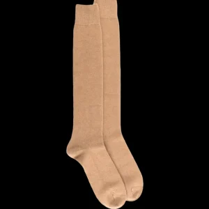 Homme Doré Doré Chaussettes Hautes^Mi-bas homme douceur en laine et cachemire - Beige Désert