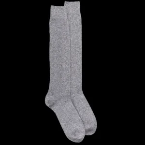 Homme Doré Doré Chaussettes Hautes^Mi-bas homme douceur en laine et cachemire - Gris oxford