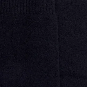 Homme Doré Doré Chaussettes Hautes^Mi-bas homme douceur en laine et cachemire - Bleu foncé