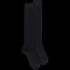 Homme Doré Doré Chaussettes Hautes^Mi-bas homme en laine épaisse - Gris anthracite